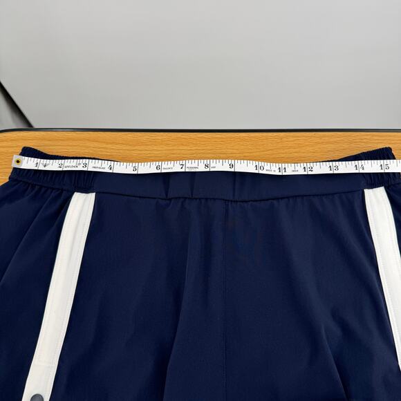 Halara shorts women's large snap high waisted color block active blue white - Picture 7 of 10